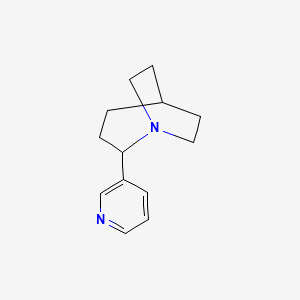 molecular formula C13H20Cl2N2 B1662415 2-(Pyridin-3-YL)-1-azabicyclo[3.2.2]nonane CAS No. 700834-58-8