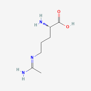 molecular formula C7H15N3O2 B1662418 n5-Iminoethyl-l-ornithine CAS No. 36889-13-1