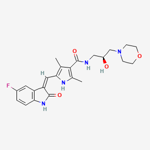 molecular formula C23H27FN4O4 B1662422 (Z)-SU14813 CAS No. 452105-23-6