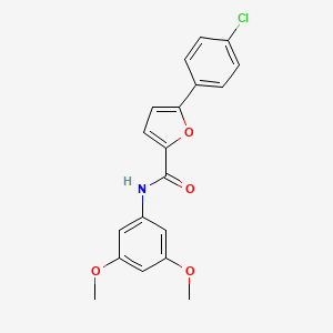 molecular formula C19H16ClNO4 B1662427 5-(4-氯苯基)-N-(3,5-二甲氧基苯基)呋喃-2-甲酰胺 CAS No. 944261-74-9