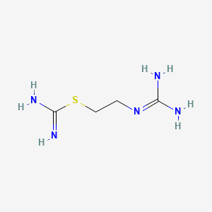 2-(Diaminomethylideneamino)ethylsulfanylmethanimidamide