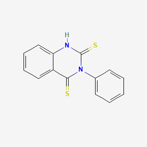 molecular formula C14H10N2S2 B1662431 3-phenyl-1H-quinazoline-2,4-dithione CAS No. 16081-93-9