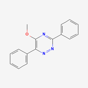 molecular formula C16H13N3O B1662456 5-Methoxy-3,6-diphenyl-1,2,4-triazine CAS No. 54637-94-4