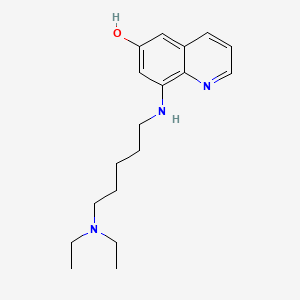 molecular formula C18H27N3O B1662457 8-[5-(Diethylamino)pentylamino]quinolin-6-ol CAS No. 6633-08-5