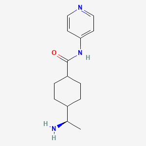 molecular formula C₁₄H₂₁N₃O.2HCl B1662462 Y-27632 dihydrochloride CAS No. 146986-50-7