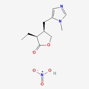 B1662464 Pilocarpine nitrate CAS No. 148-72-1