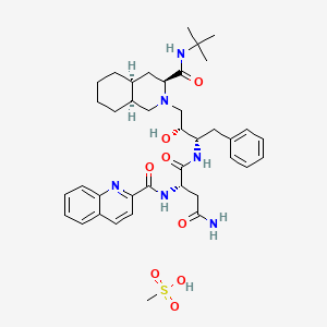 molecular formula C39H54N6O8S B1662469 沙奎那韦甲磺酸盐 CAS No. 149845-06-7