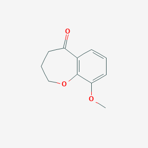 molecular formula C11H12O3 B166247 9-Methoxy-3,4-dihydrobenzo[B]oxepin-5(2H)-one CAS No. 127557-08-8