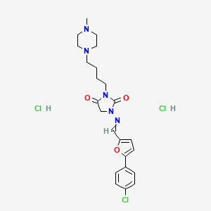molecular formula C23H30Cl3N5O3 B1662470 Azimilide hydrochloride CAS No. 149888-94-8