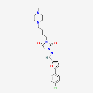 molecular formula C23H28ClN5O3 B1662471 Azimilide CAS No. 149908-53-2