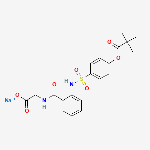 molecular formula C20H22N2NaO7S B1662473 Sivelestat sodium CAS No. 150374-95-1