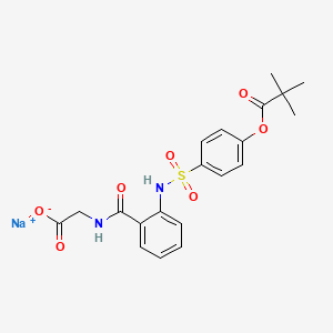 molecular formula C20H21N2NaO7S B1662473 Sivelestat sodium CAS No. 150374-95-1