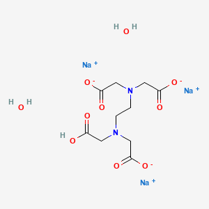 molecular formula C10H17N2Na3O10 B1662474 Edetate trisodium CAS No. 150-38-9