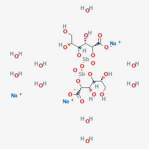 molecular formula C12H22NaO18Sb2 B1662476 Sodium stibogluconate CAS No. 16037-91-5
