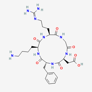 molecular formula C27H41N9O7 B1662477 Cyclo(RGDfK) CAS No. 161552-03-0