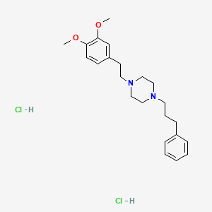 molecular formula C23H32N2O2.2HCl B1662485 1-(3,4-Dimethoxyphenethyl)-4-(3-phenylpropyl)piperazine dihydrochloride CAS No. 165377-44-6