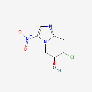 molecular formula C7H10ClN3O3 B1662488 (2S)-1-chloro-3-(2-methyl-5-nitroimidazol-1-yl)propan-2-ol CAS No. 166734-83-4