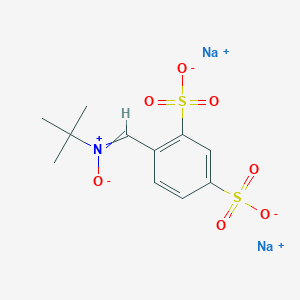 molecular formula C11H13NNa2O7S2 B1662491 Disodium;4-[[tert-butyl(oxido)azaniumylidene]methyl]benzene-1,3-disulfonate CAS No. 168021-79-2