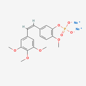 molecular formula C18H19O8P · 2Na B1662493 福斯布他布林二钠 CAS No. 168555-66-6