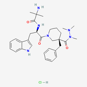 molecular formula C31H43ClN6O3 B1662497 Anamorelin hydrochloride CAS No. 861998-00-7