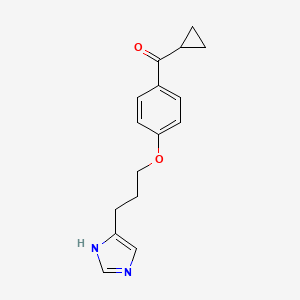 molecular formula C16H18N2O2 B1662499 Ciproxifan CAS No. 184025-18-1