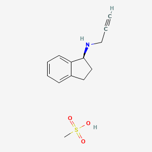 molecular formula C13H17NO3S B1662505 (S)-Rasagiline Mesylate CAS No. 202464-88-8