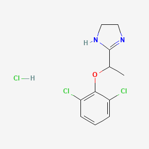 molecular formula C11H13Cl3N2O B1662522 Lofexidine Hydrochloride CAS No. 21498-08-8