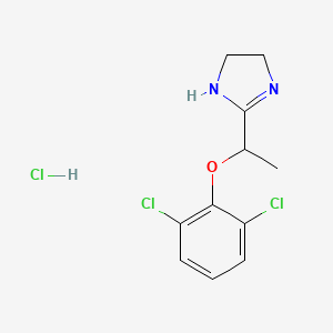 molecular formula C11H13Cl3N2O B1662522 Lofexidine hydrochloride CAS No. 21498-08-8