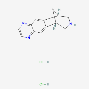 molecular formula C13H15Cl2N3 B1662531 Varenicline hydrochloride CAS No. 230615-23-3