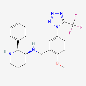 molecular formula C21H23F3N6O B1662534 Vofopitant CAS No. 168266-90-8