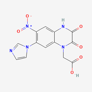 molecular formula C13H9N5O6 B1662537 Zonampanel CAS No. 210245-80-0