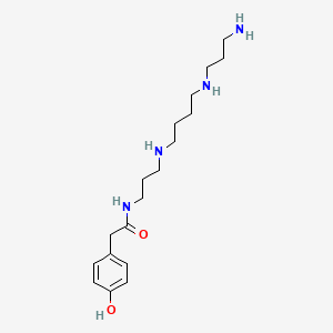molecular formula C18H32N4O2 B1662540 N-(4-Hydroxyphenylacetyl)spermine CAS No. 130210-32-1