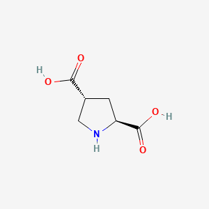 molecular formula C6H9NO4 B1662541 trans-4-Carboxy-L-proline CAS No. 64769-66-0