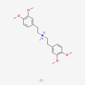 molecular formula C21H30ClNO4 B1662548 YS-035 hydrochloride CAS No. 89805-39-0