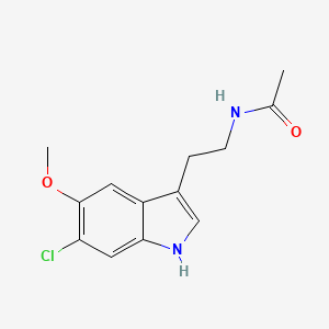 molecular formula C13H15ClN2O2 B1662552 6-Chloromelatonin CAS No. 63762-74-3