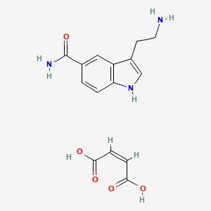 molecular formula C11H13N3O.C4H4O4 B1662553 5-羧酰胺基色胺马来酸盐 CAS No. 74885-72-6