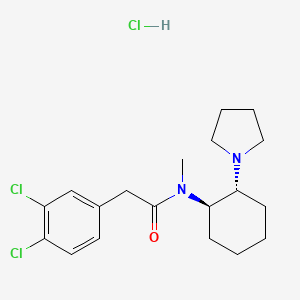 molecular formula C19H27Cl3N2O B1662555 (+)-U-50488 盐酸盐 CAS No. 114528-81-3