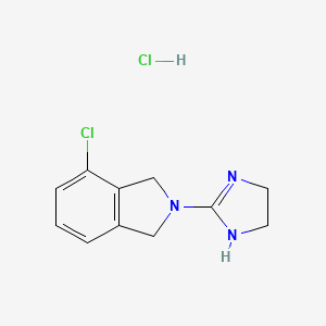 molecular formula C11H13Cl2N3 B1662564 4-Chloro-2-(imidazolin-2-YL)isoindoline hydrochloride CAS No. 204274-74-8