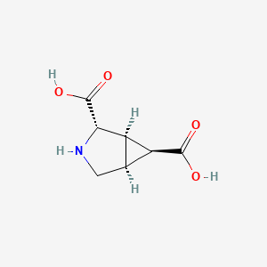 molecular formula C7H9NO4 B1662566 (1R,2S,5S,6S)-3-azabicyclo[3.1.0]hexane-2,6-dicarboxylic acid CAS No. 159262-32-5