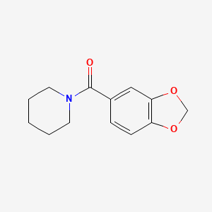 molecular formula C13H15NO3 B1662577 1-(1,3-Benzodioxol-5-ylcarbonyl)piperidine CAS No. 34023-62-6
