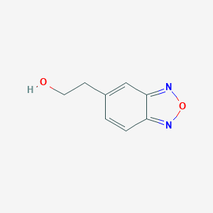 molecular formula C8H8N2O2 B166258 5-(2-Hydroxyethyl)benzofurazan CAS No. 136080-71-2