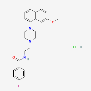 molecular formula C24H27ClFN3O2 B1662584 S 14506 hydrochloride CAS No. 286369-38-8