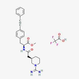 molecular formula C28H31F3N4O5 B1662585 Ro 26-4550 trifluoroacetate CAS No. 1217448-66-2