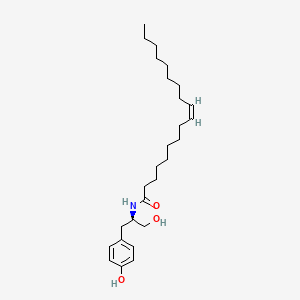 B1662586 (Z)-N-[(2R)-1-hydroxy-3-(4-hydroxyphenyl)propan-2-yl]octadec-9-enamide CAS No. 616884-63-0