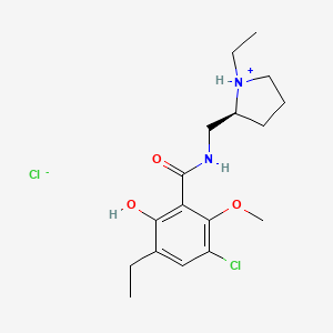 molecular formula C17H25ClN2O3.HCl B1662594 Eticlopride hydrochloride CAS No. 97612-24-3