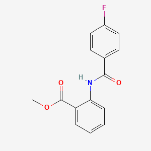 molecular formula C15H12FNO3 B1662595 2-[(4-氟苯甲酰)氨基]苯甲酸甲酯 CAS No. 461681-88-9