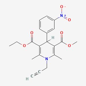 molecular formula C21H22N2O6 B1662596 MRS1845 CAS No. 544478-19-5