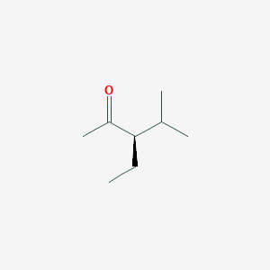 molecular formula C8H16O B166260 (3R)-3-Ethyl-4-methylpentan-2-one CAS No. 125873-76-9