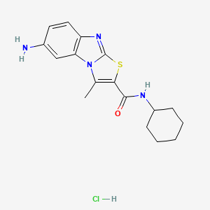molecular formula C17H21ClN4OS B1662607 Desmethyl-YM 298198 