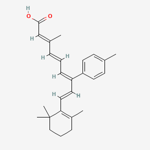 molecular formula C26H32O2 B1662608 (2E,4E,6Z,8E)-3-Methyl-7-(p-tolyl)-9-(2,6,6-trimethylcyclohex-1-en-1-yl)nona-2,4,6,8-tetraenoic acid CAS No. 160162-42-5